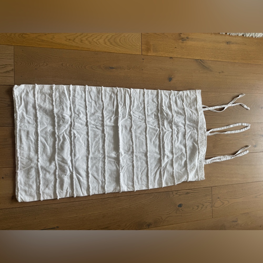 White Textured King Pillow Shams